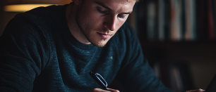 Un étudiant en reconversion professionnelle