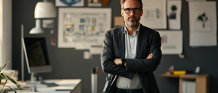 Agent immobilier qui ouvre son agence